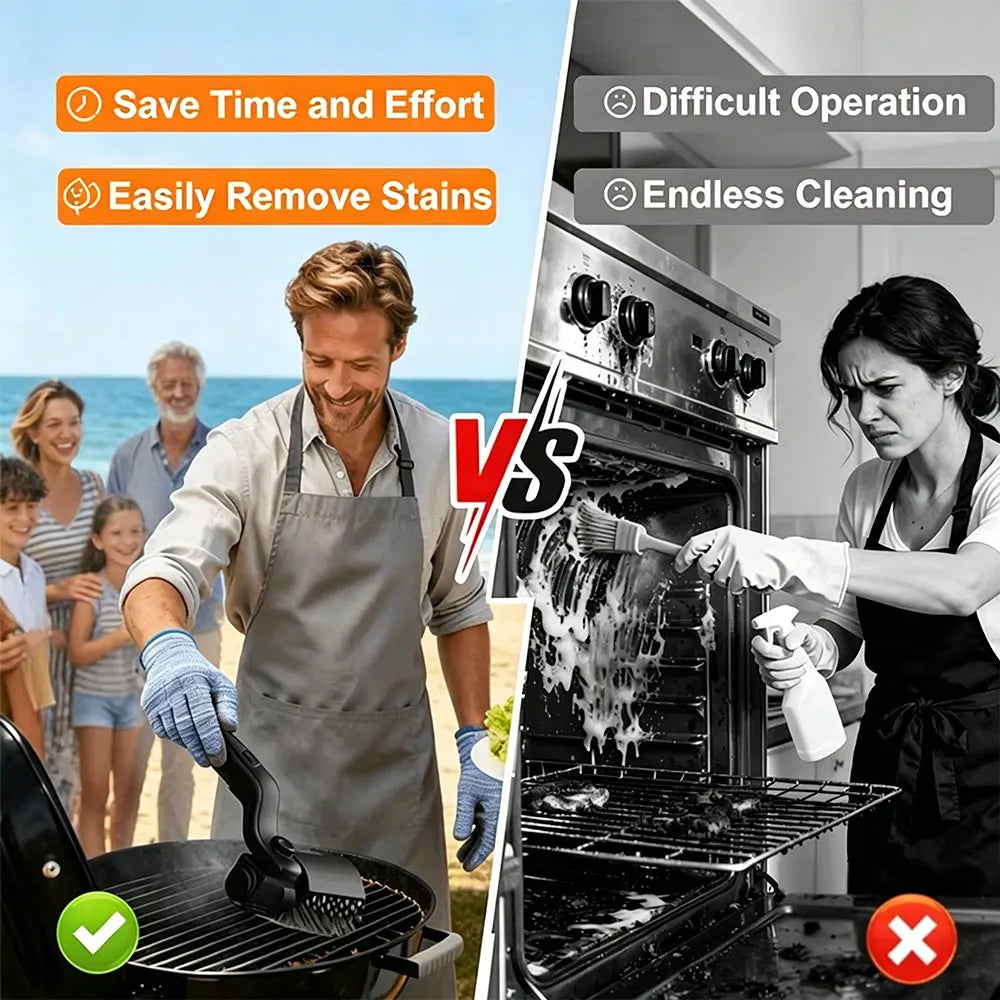 BBQ Grill Brush 3-Speed Settings Electric Grill Brush,180° Adjustable Head,90 Mins Grill Cleaner for Outdoor Griddles Smokers