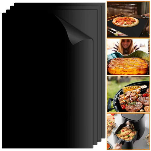 1-10PCS 40X50/33X40Cm Oven Liners Grill Mat Onstick BBQ Grill Liners Reusable Arbecue Baking Liners Cook Pad Microwave Oven Tool