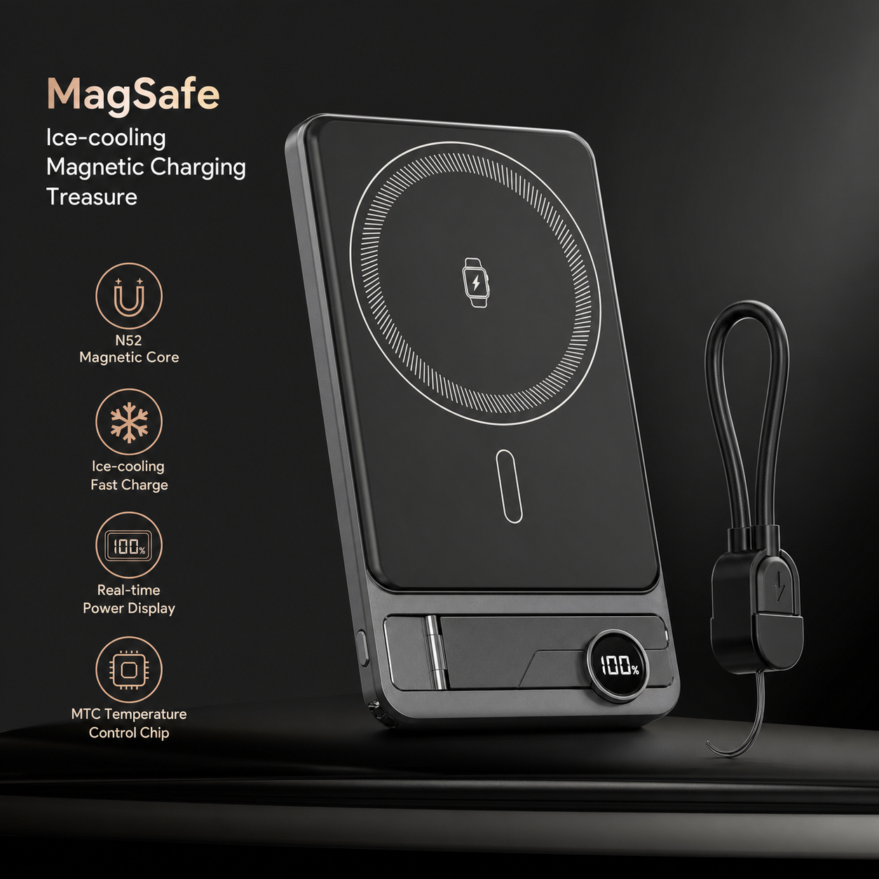 15W Magnetic Wireless 10,000mAh.