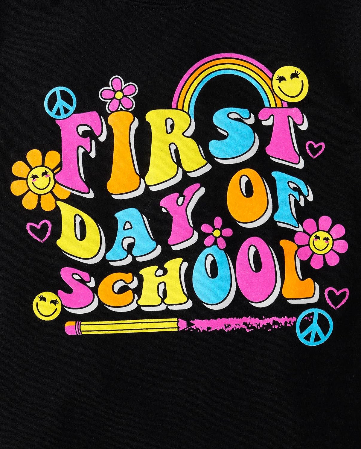 ,Girls,School,Learning Short Sleeve Graphic T-Shirts,3 Pack