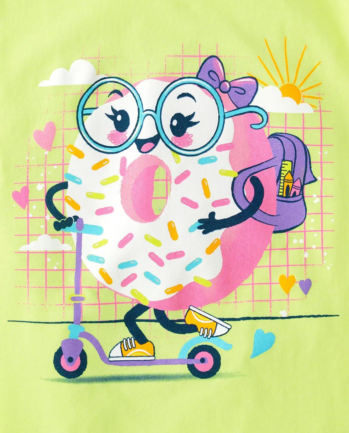 ,Girls,School,Learning Short Sleeve Graphic T-Shirts,3 Pack